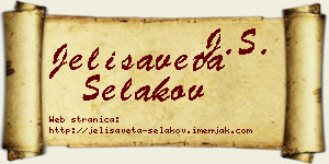 Jelisaveta Selakov vizit kartica